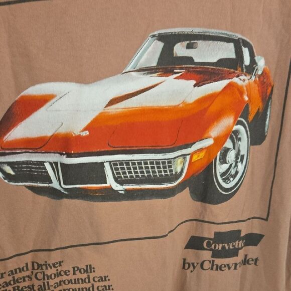 Brown Short Sleeve Tees Casual Cotton - Picture 6 of 6